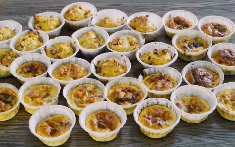 Många matmuffins barnvänliga, perfekta för picknick eller mellanmål.
