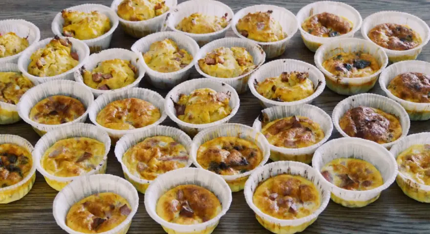 Många matmuffins barnvänliga, perfekta för picknick eller mellanmål.